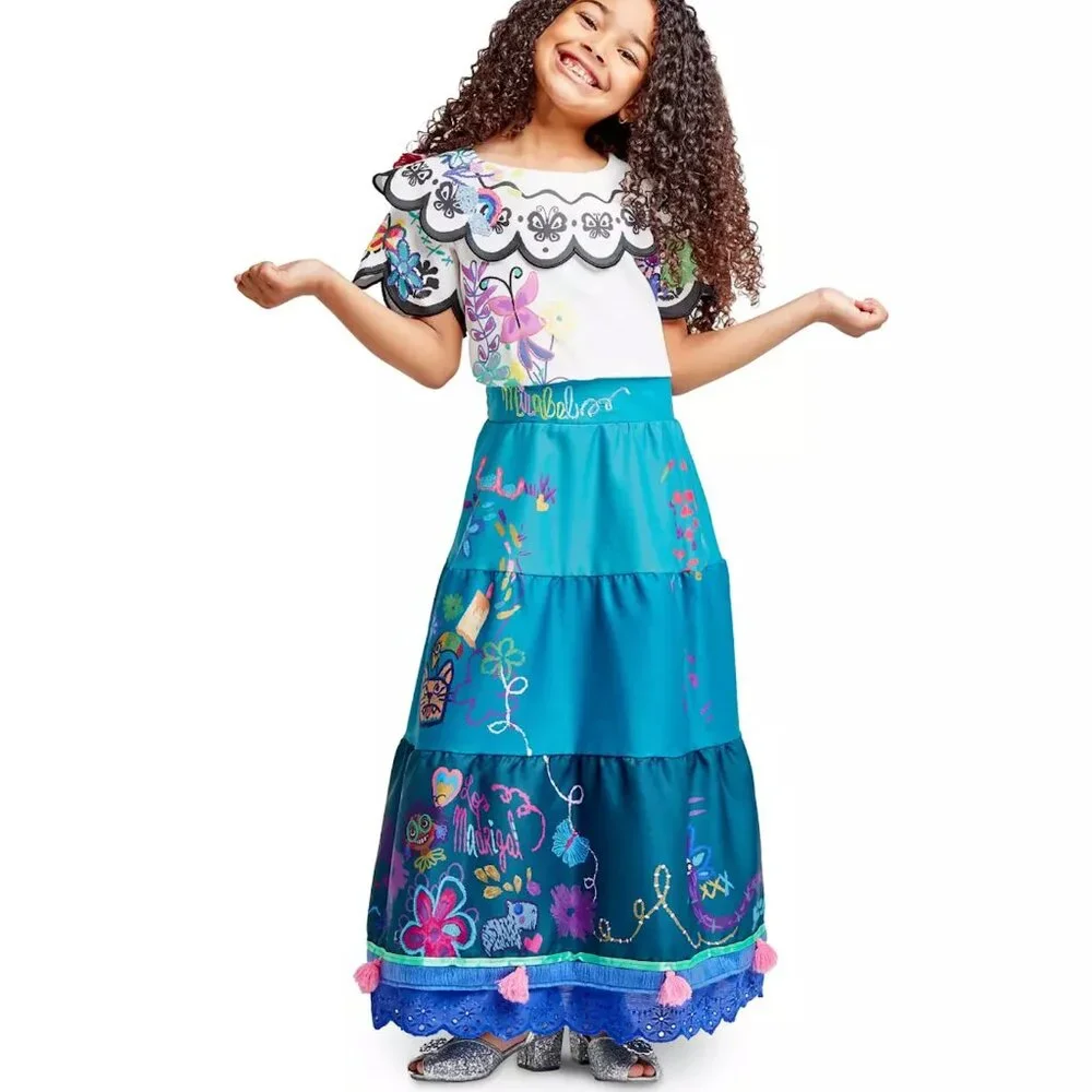 Disney Encanto Mirabel Dress Up Costume Kids Size 9/10 New with tags‎